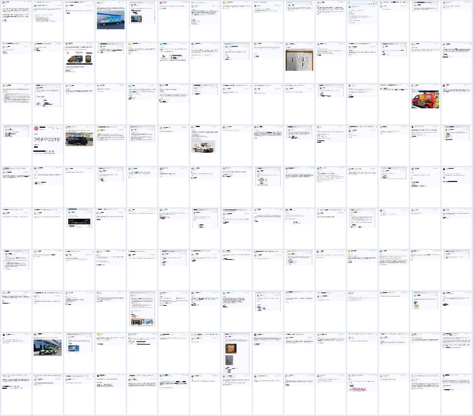 Wall of real quote requests